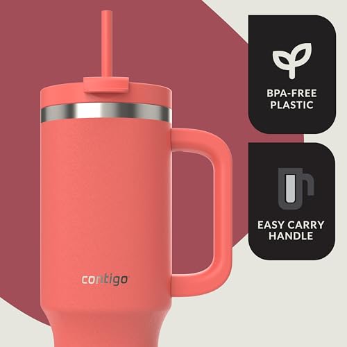 40oz Stainless Steel Vacuum Insulated Tumbler, Leak-Proof, Cold for 29 Hours O99583