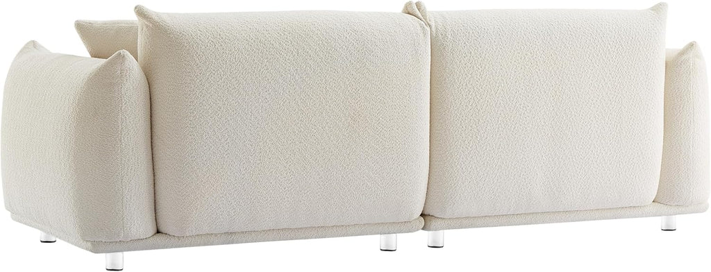 Sherpa Loveseat Sofa with Metal Legs, 3 Seater Couch E56448