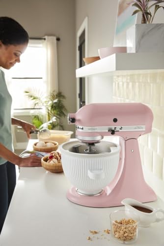 Ice Cream Maker Attachment for Stand Mixer, 2 Quart, White V984245