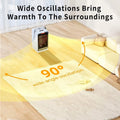 Htovila Portable Heater, 90 Degrees Oscillation, 1000W PTC Ceramic Electric Heater, Warm air blower