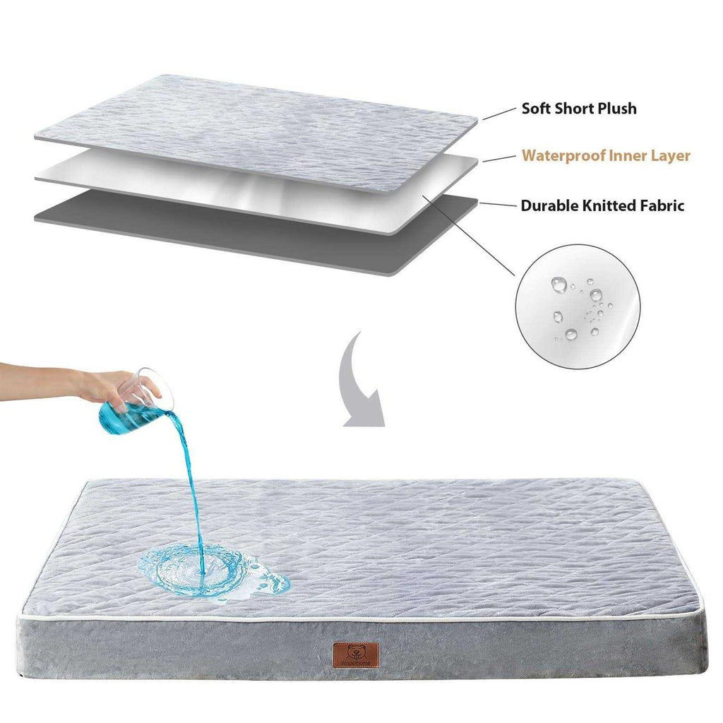 Orthopedic Dog Bed for Large Dogs, Waterproof with Removable Washable Cover D3512