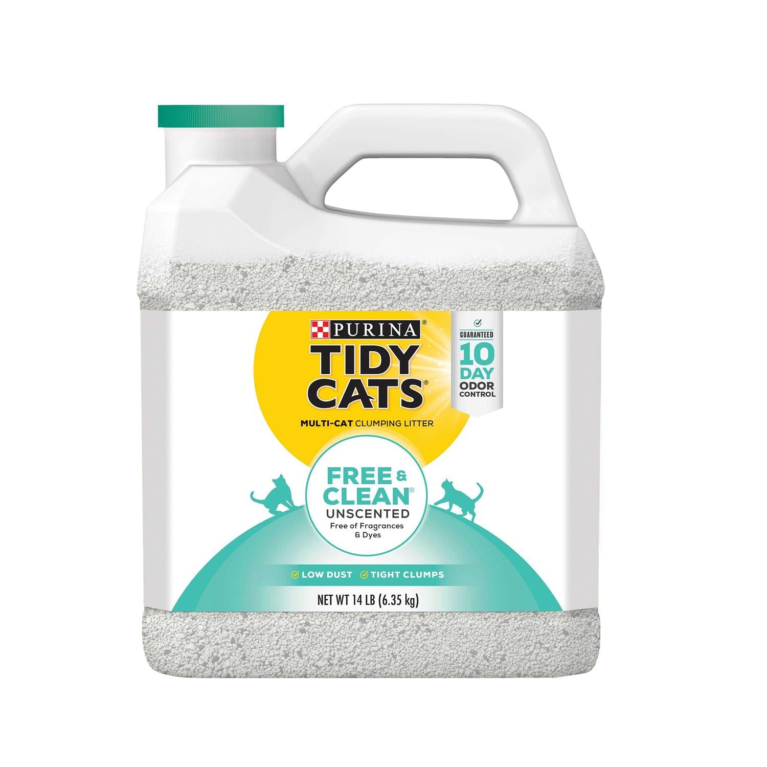Tidy Cats Free &amp; Clean Unscented Multi-Cat Clumping Litter - Pet Supplies online store