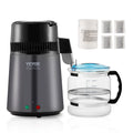 VEVORbrand 4L Water Distiller Purifier Machine Countertop Stainless Steel Interior Digital Control Distilling Water Machine with Handle