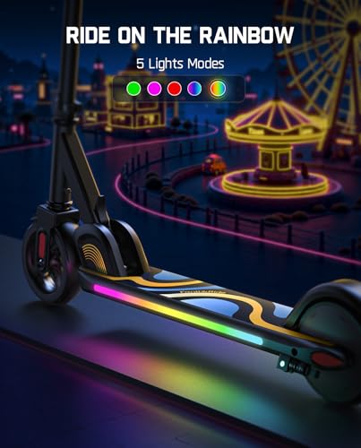 Electric Scooter for Kids, Adjustable Handlebar, 3 Speed Modes K600