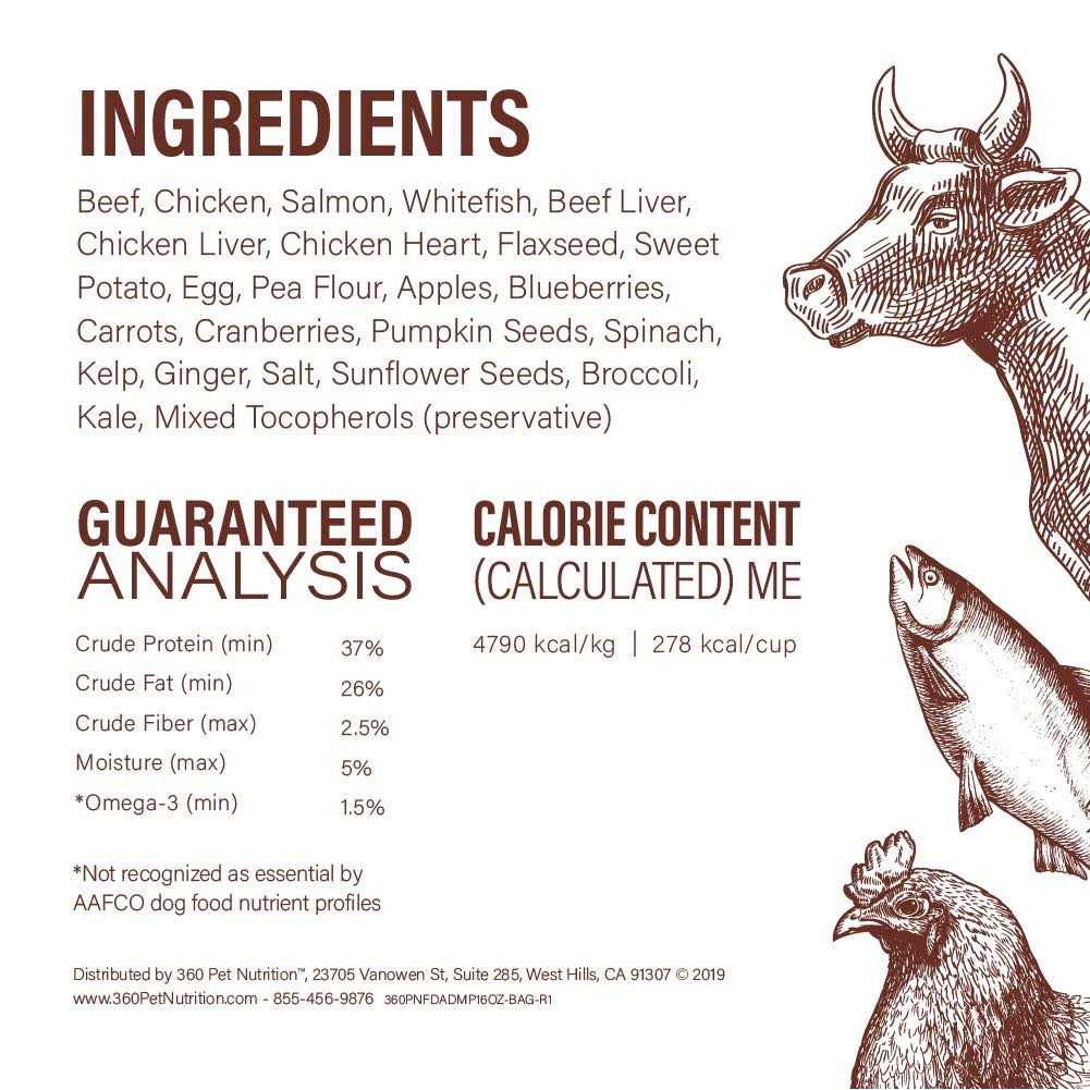 Freeze Dried Raw Complete Meal for Adult Dogs High Protein D88106
