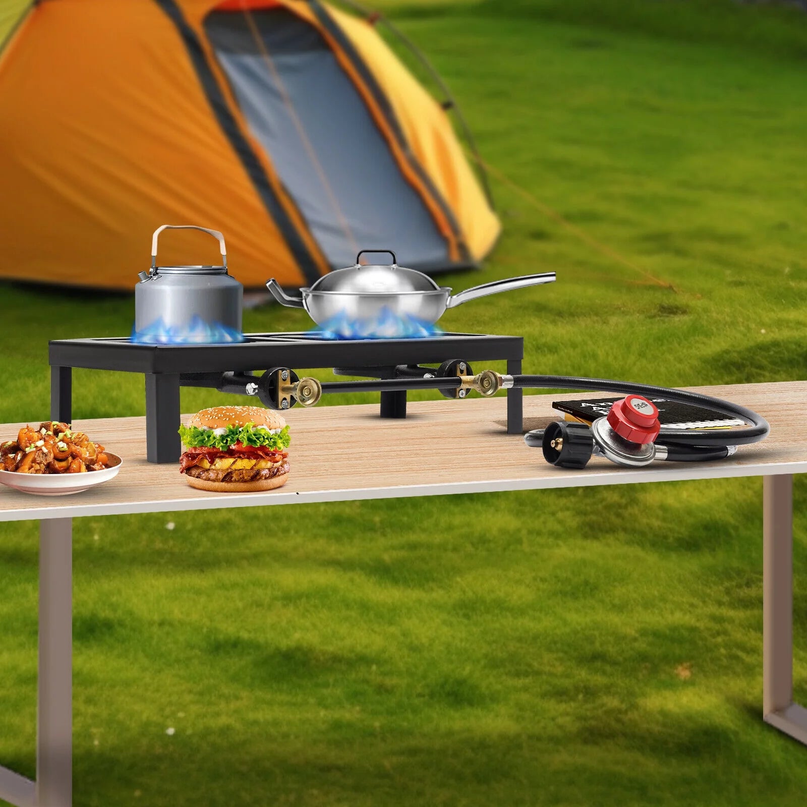 Propane Gas Burner Stove for Camping BBQ Cooking H1550