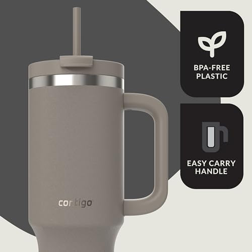 40oz Stainless Steel Vacuum Insulated Tumbler, Leak-Proof, Cold for 29 Hours O99583