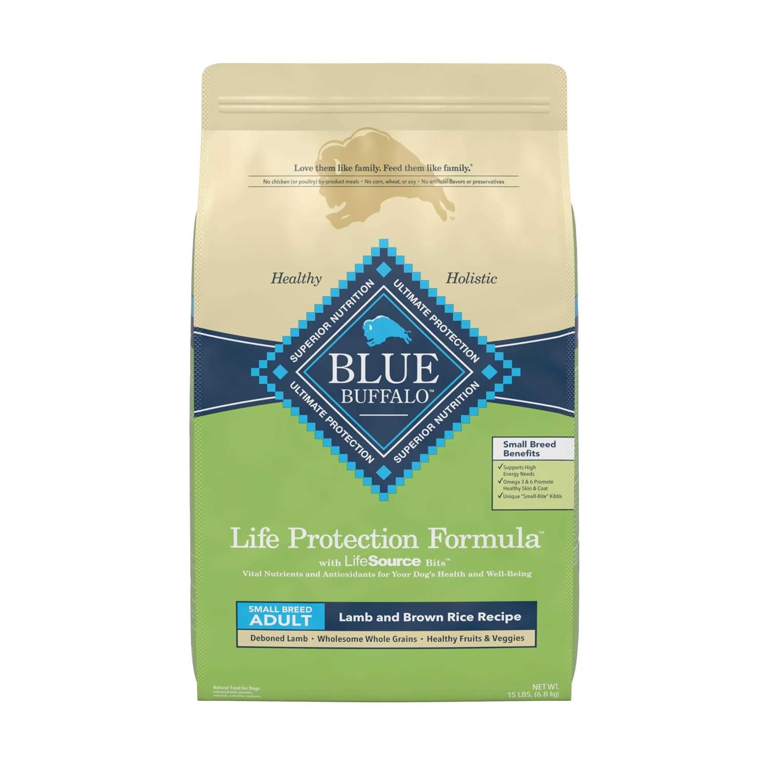 Blue Buffalo Life Protection Formula Small Breed Adult Lamb &amp; Brown Rice Recipe Dry Dog Food - Pet Supplies online store