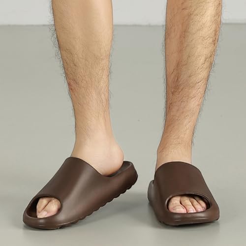 Platform Slides Slippers, Non-Slip Quick Drying Lightweight Shower Shoes W7265