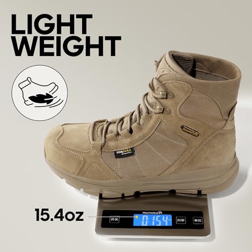 Men's Lightweight Tactical Work Boots for Hiking and Motorcycle S471808