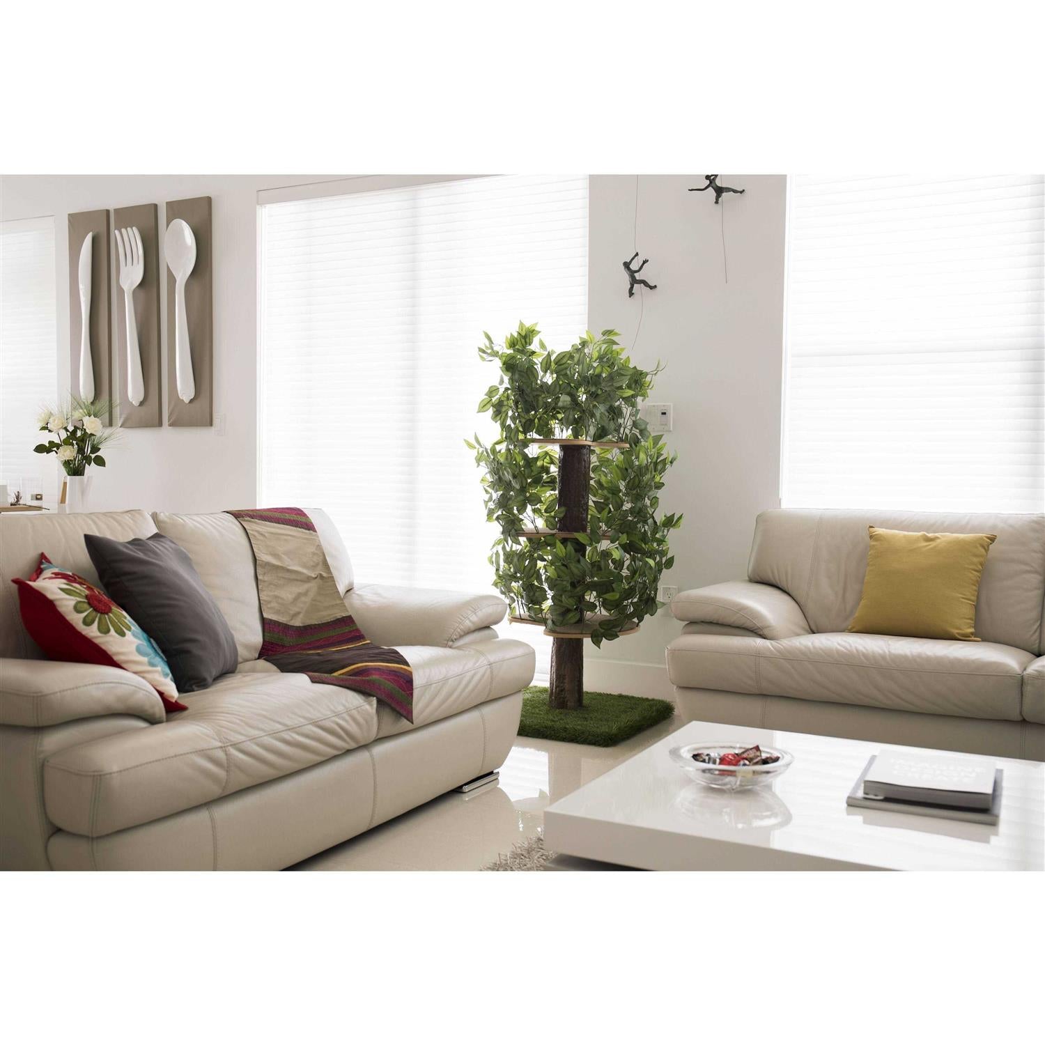 Cat Tree with Leaves Cat House & Activity Tree E2263