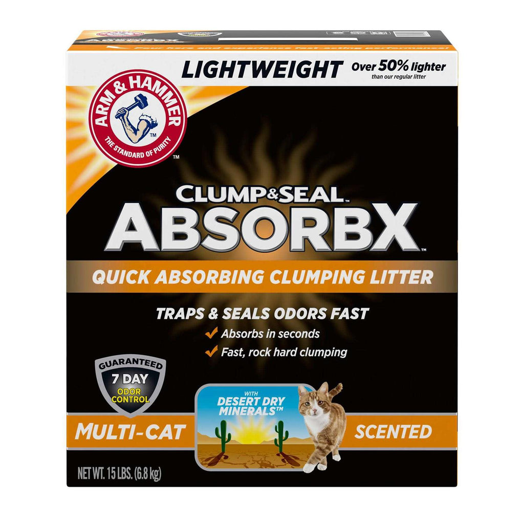 Arm &amp; Hammer Clump &amp; Seal AbsorbX Clumping Litter - Pet Supplies online store