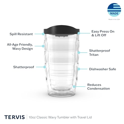 Double Walled Insulated Tumbler Travel Cup, 24oz 2pk, Blue Lid V78473