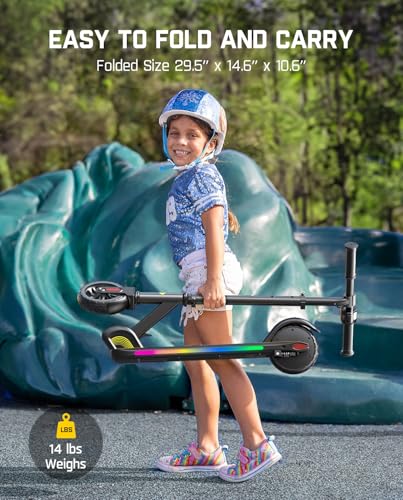 Electric Scooter for Kids, Adjustable Handlebar, 3 Speed Modes K600