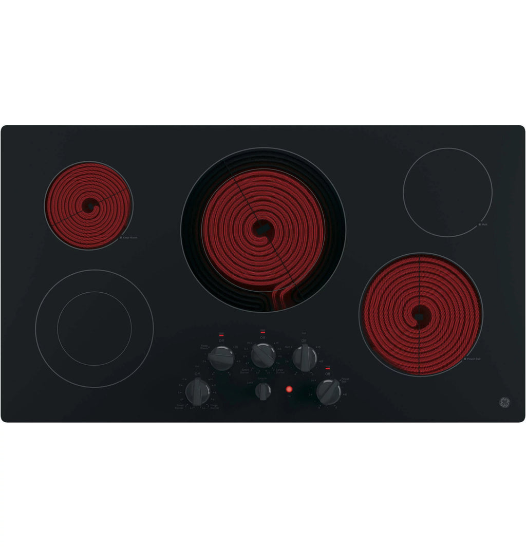 36" Built-In Electric Cooktop, Black P360