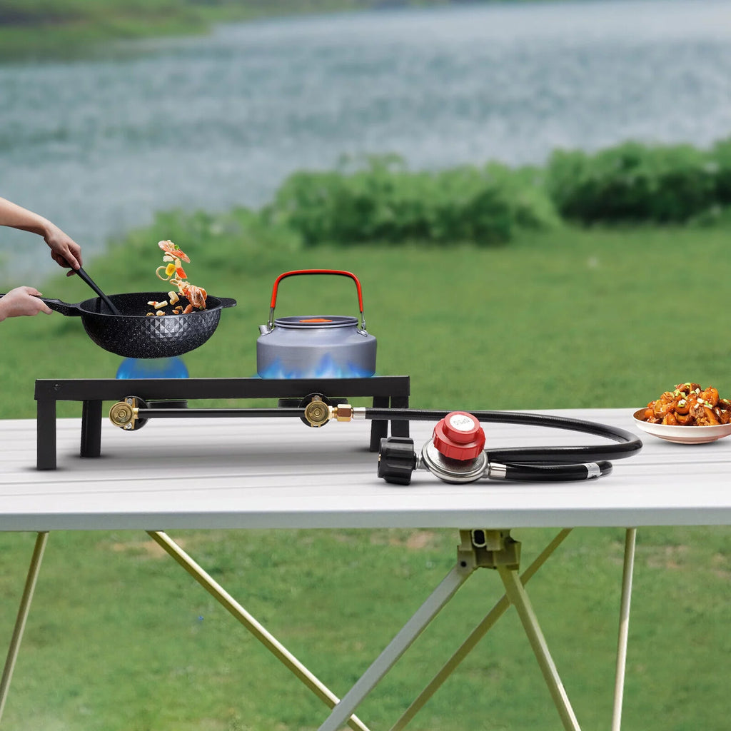 Propane Gas Burner Stove for Camping BBQ Cooking H1550