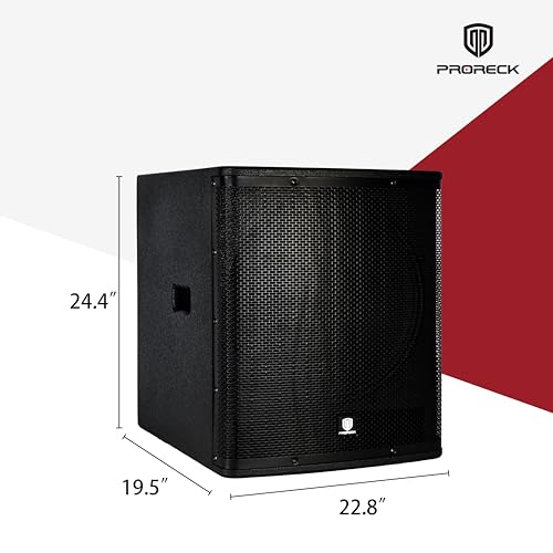 18 inch Powered PA Subwoofer with Class-D Amplifier and DSP Presets V787653