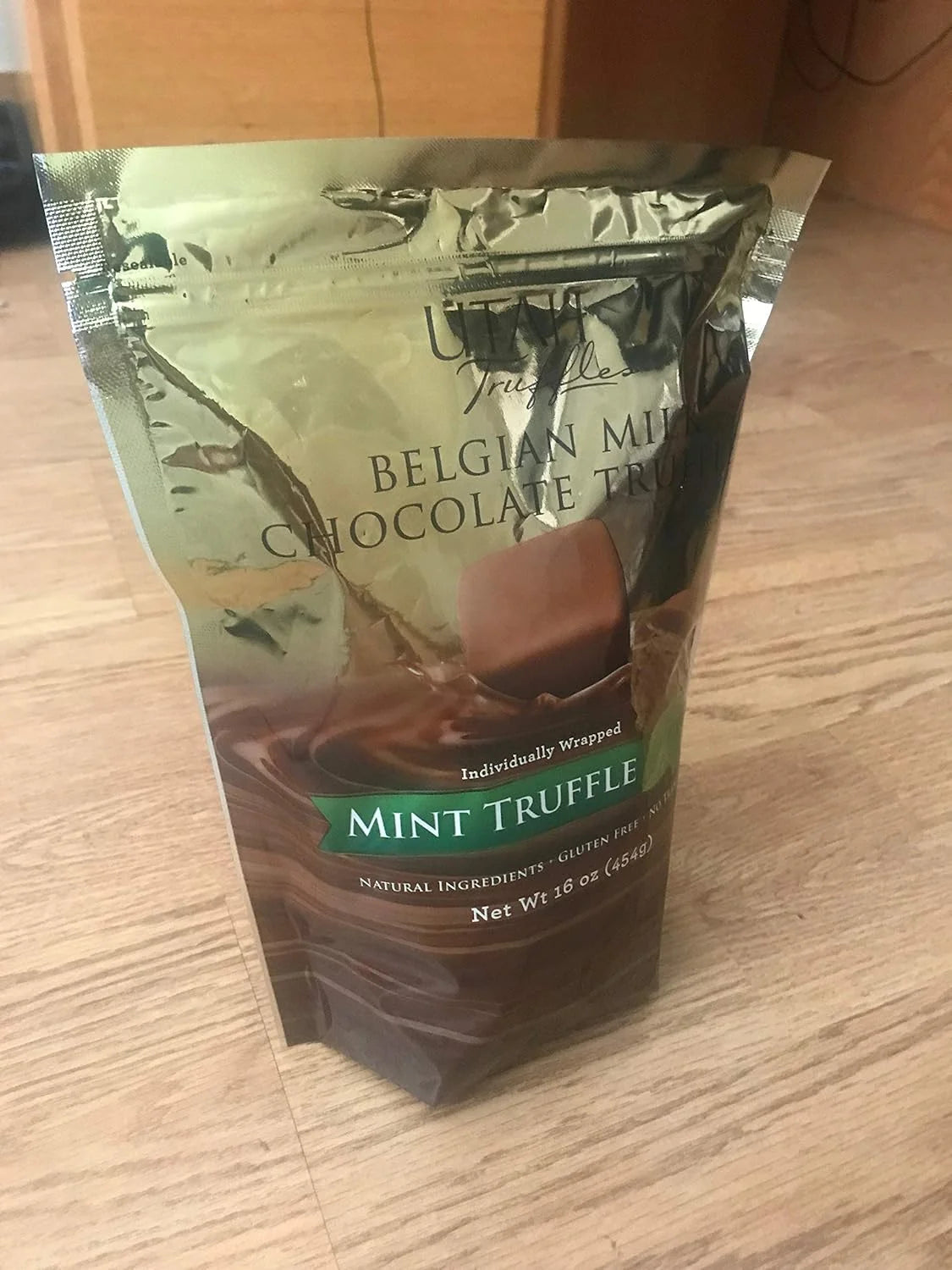 Belgian Milk Mint Chocolate Truffles 16 Oz Bag Q2064