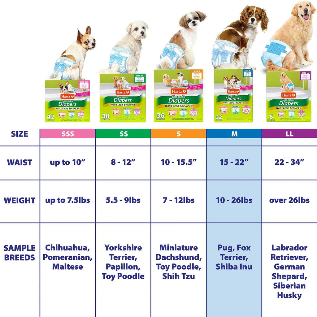 Disposable Male & Female Dog Diapers K6763