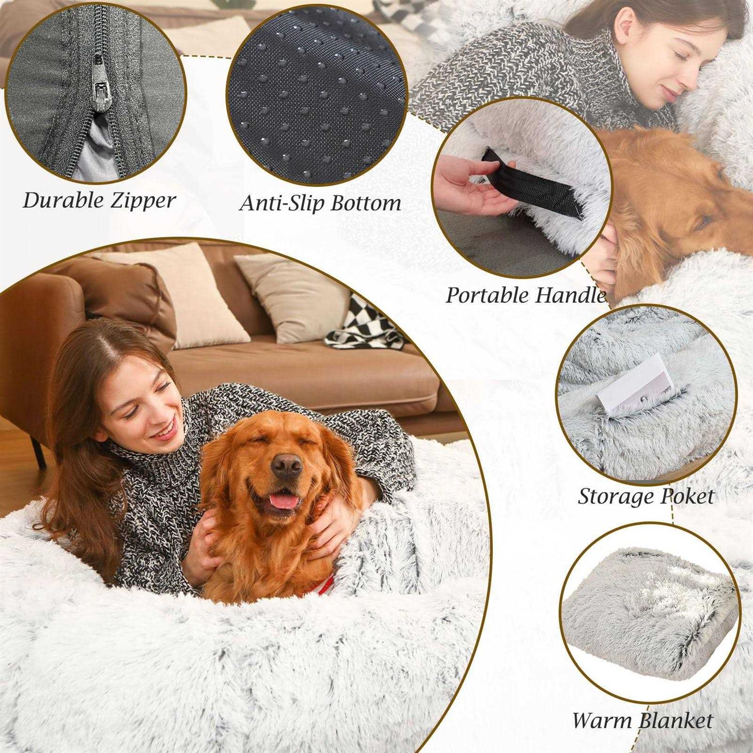 Orthopedic Washable Dog Bed for People and Pets Y6013