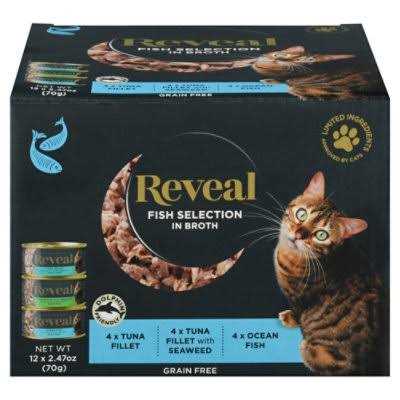 Grain Free Fish Selection in Broth Wet Cat Food L440