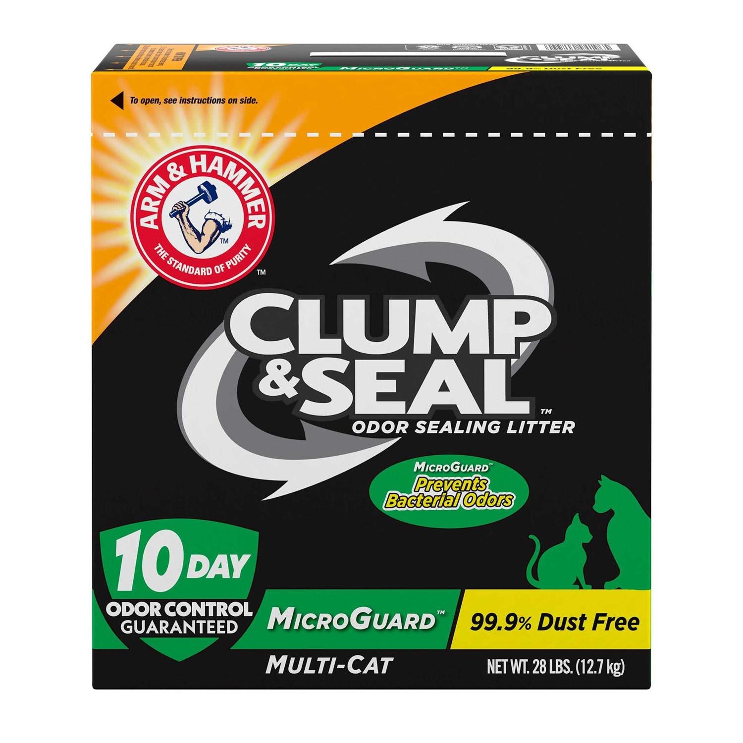 Arm &amp; Hammer Clump &amp; Seal Microguard Odor Sealing Litter - Pet Supplies online store