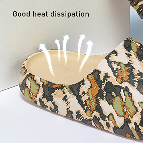 Platform Slides Slippers, Non-Slip Quick Drying Lightweight Shower Shoes W7265