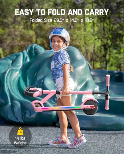 Electric Scooter for Kids, Adjustable Handlebar, 3 Speed Modes K600