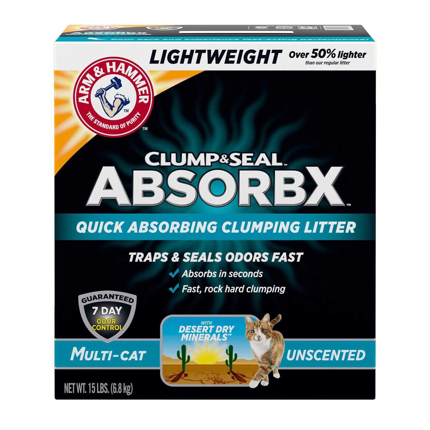 Arm &amp; Hammer Clump &amp; Seal AbsorbX Clumping Litter - Pet Supplies online store