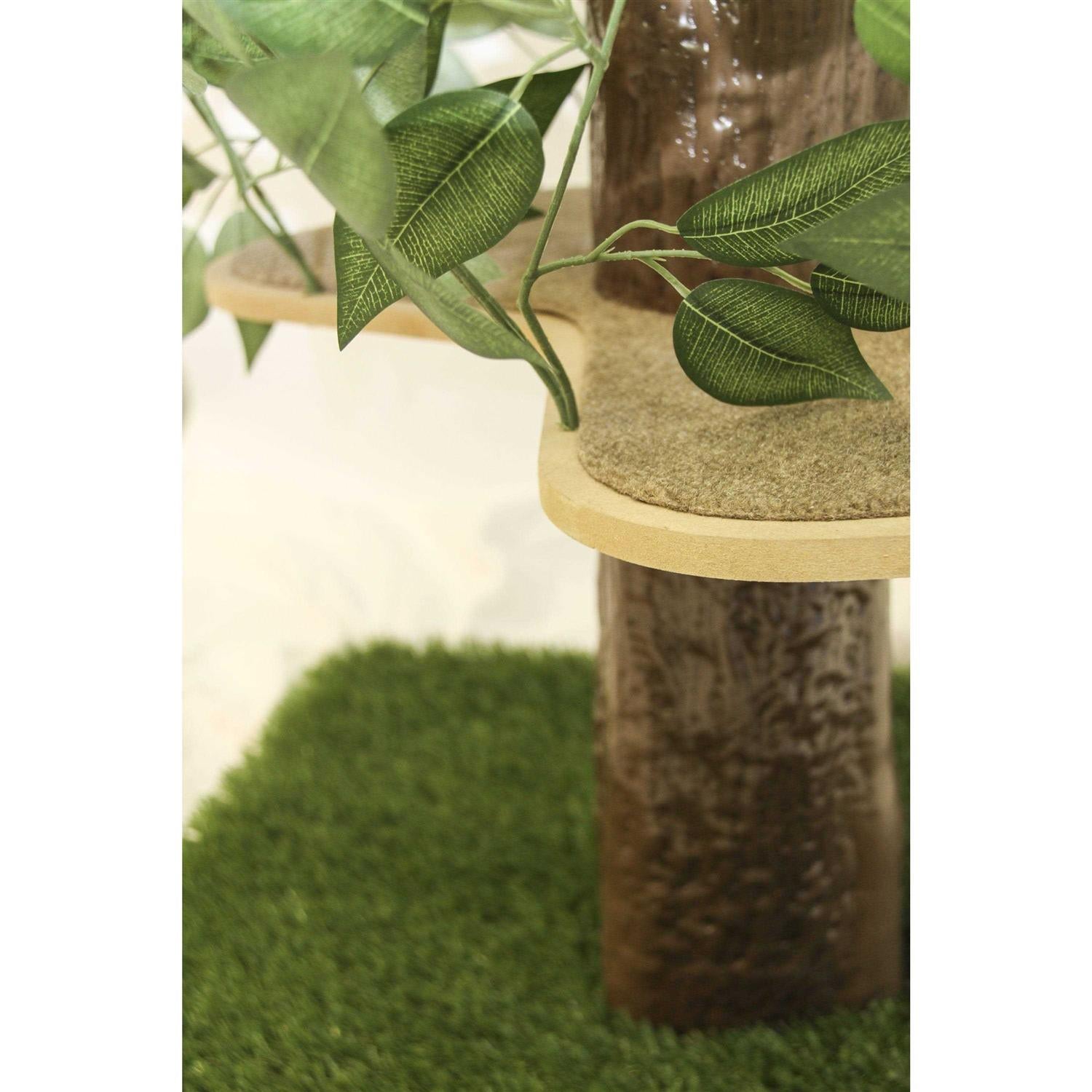 Cat Tree with Leaves Cat House & Activity Tree E2263