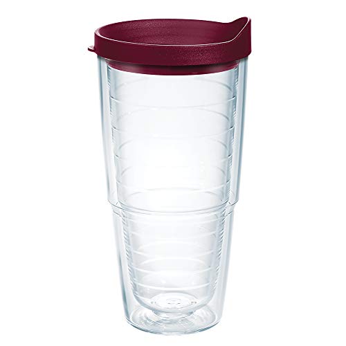 Double Walled Insulated Tumbler Travel Cup, 24oz 2pk, Blue Lid V78473