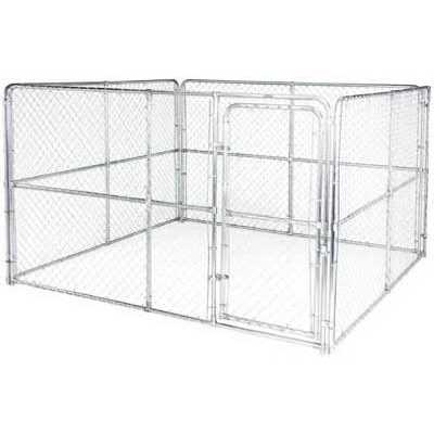 Stephens Pipe &amp; Steel LLC Dog Kennel System Gold Series 10 x 10 x 6-ft. DKA11010 - Pet Supplies online store
