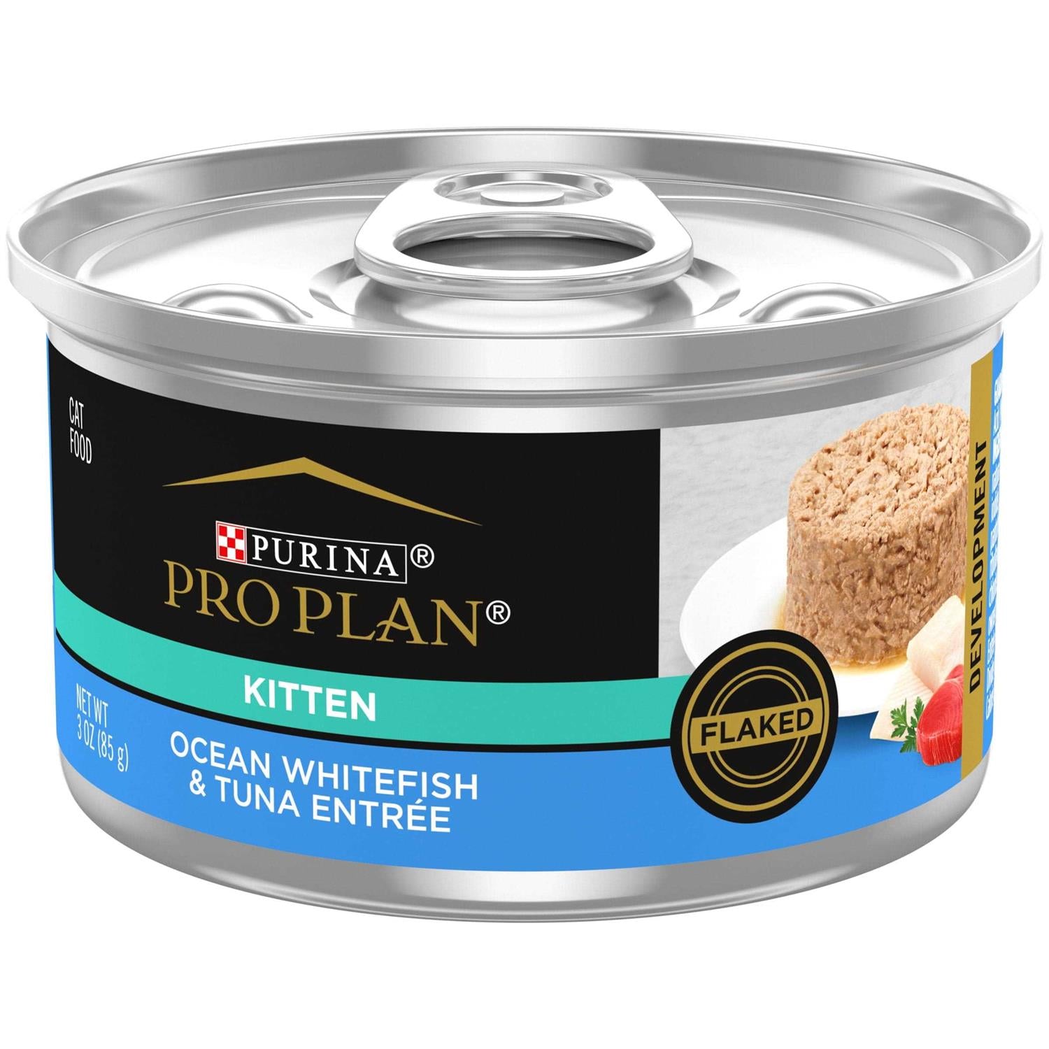 Purina Pro Plan Focus Kitten Flaked Ocean Whitefish &amp; Tuna Entree Canned Cat Food - Pet Supplies online store