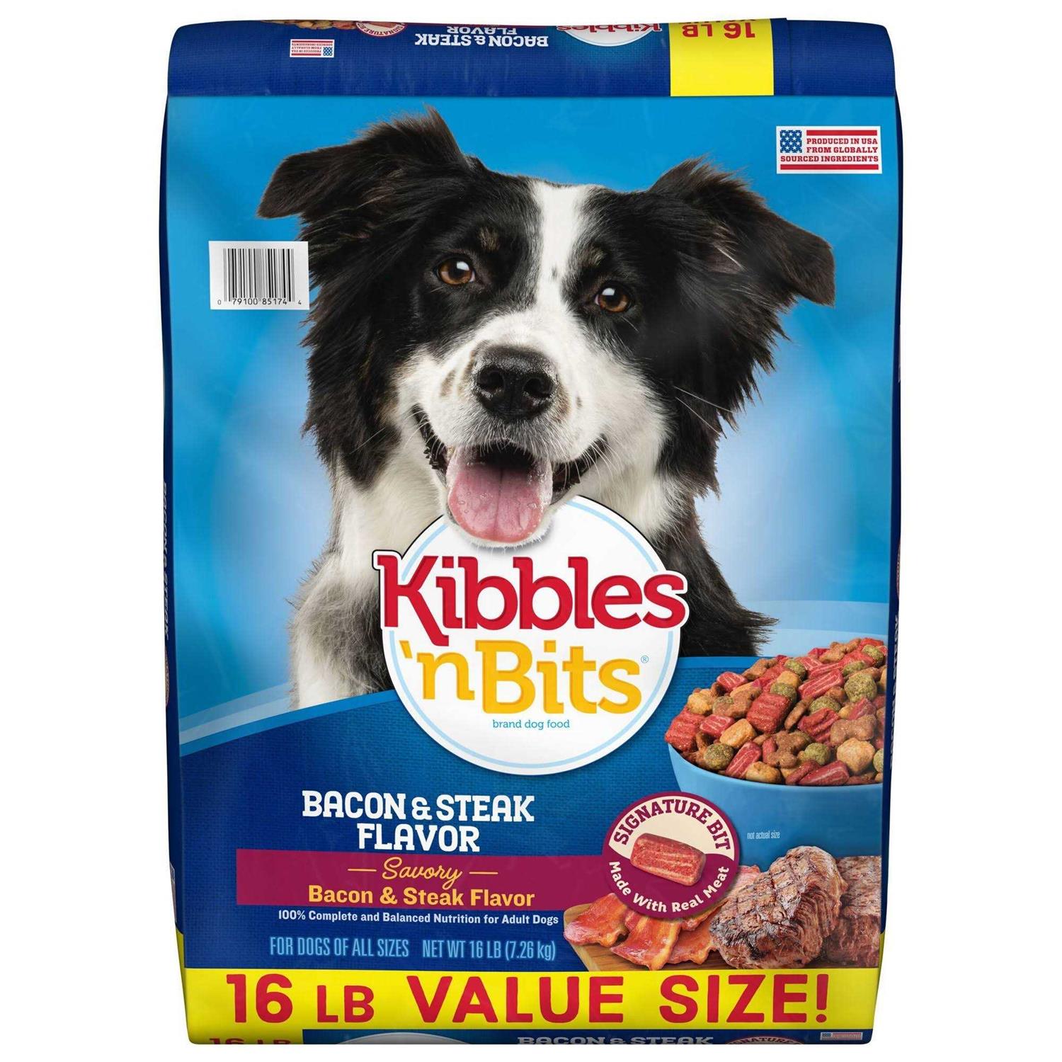 Kibbles 'n Bits Bacon &amp; Steak Dry Dog Food - Pet Supplies online store
