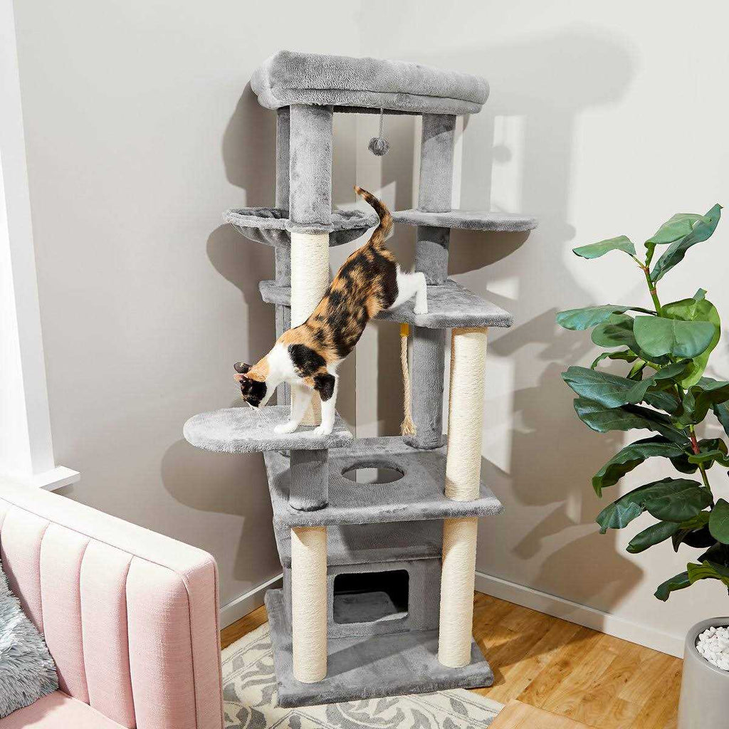 Heavy Duty Cat Tower with 3 Levels, 88 to 106-in V627734