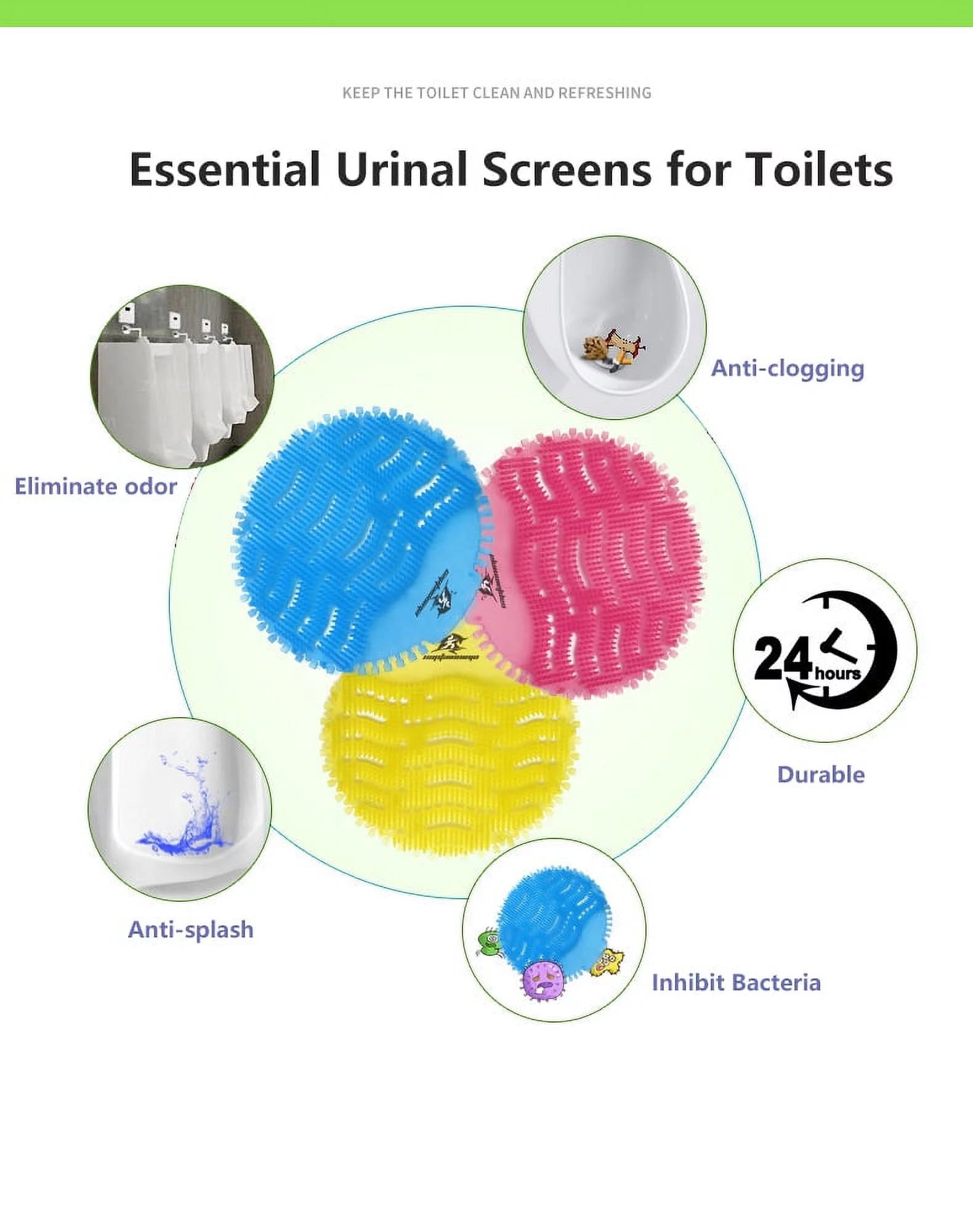 Urinal Screens Deodorizer Air Fresheners Floral Scent K642