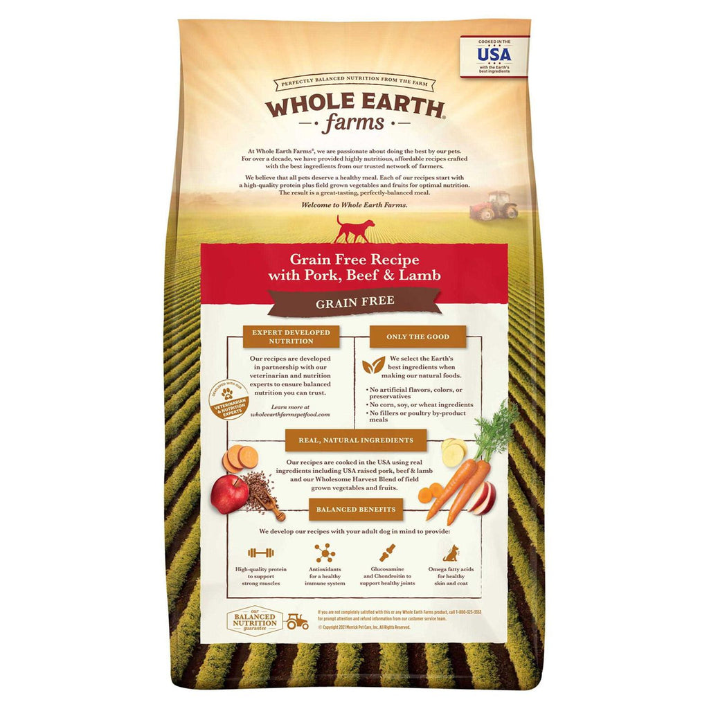 Grain Free Pork Beef & Lamb Recipe Dry Dog Food L963