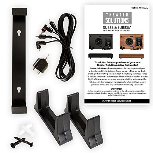 Slim Powered Active Subwoofer for Home Theater U1283