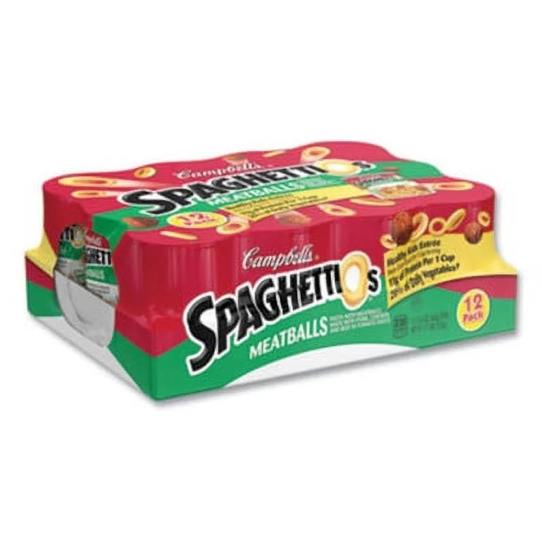 Canned Pasta with Meatballs, 15.6 oz, 12 Pack A21193