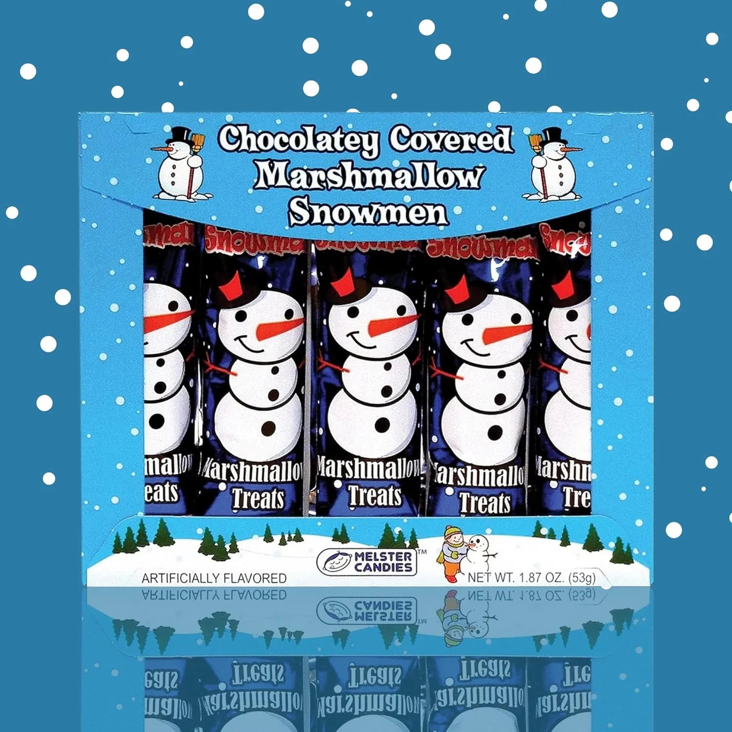 Chocolate Covered Marshmallow Snowmen, Individually Wrapped, 2 Pack O712
