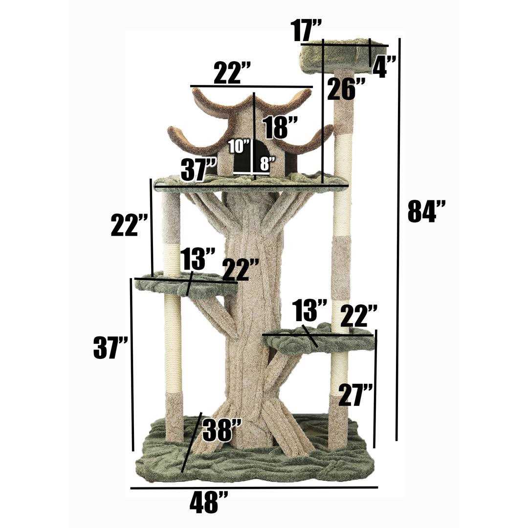 Cat Condos 84 in. Cat Playground G217