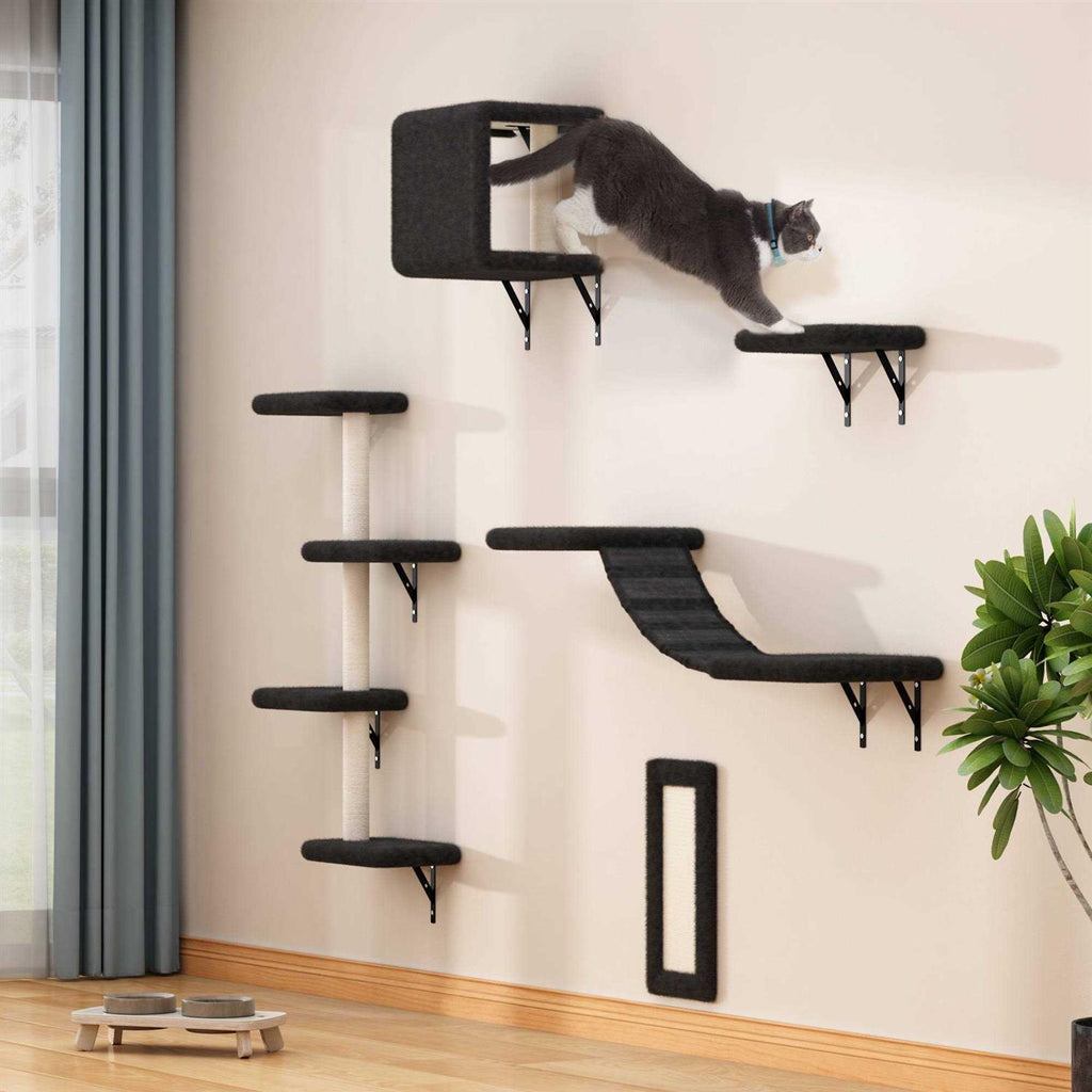Wall Mounted Shelves Set Cat Tree I946991