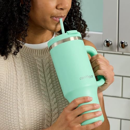 40oz Stainless Steel Vacuum Insulated Tumbler, Leak-Proof, Cold for 29 Hours O99583