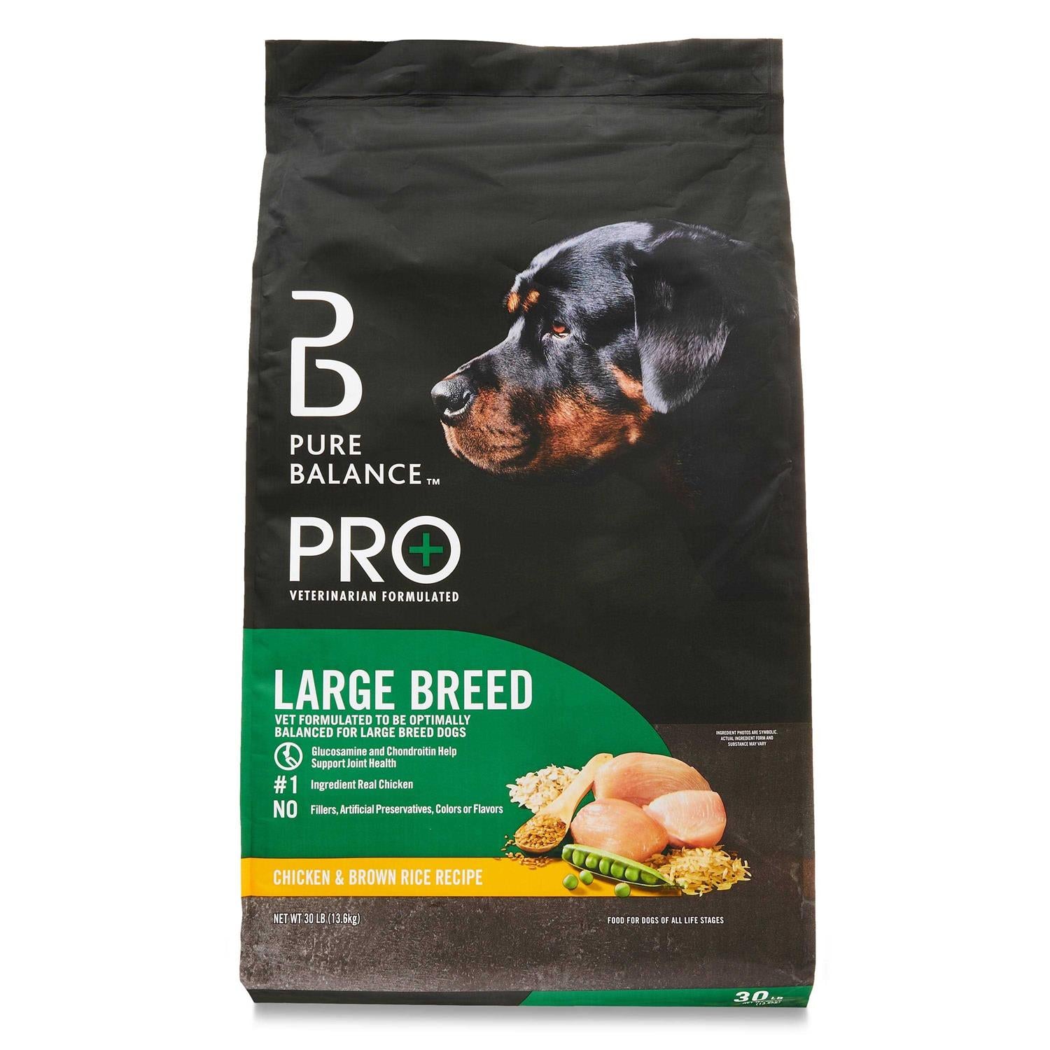 Pure Balance Pro+ Large Breed Chicken &amp; Brown Rice Recipe Dry Dog Food - Pet Supplies online store