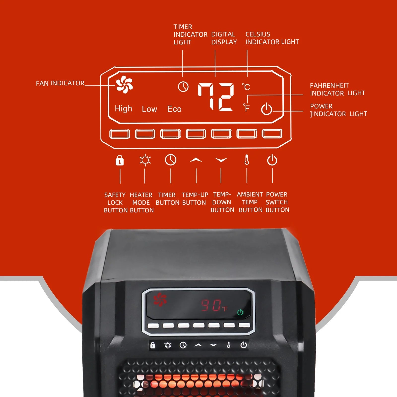Infrared Cabinet Heater W631