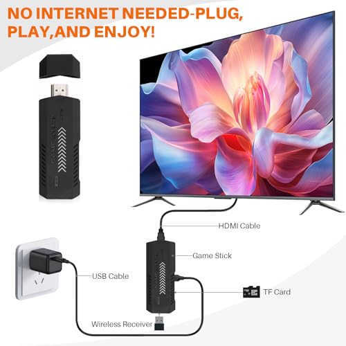 Retro Home Game Console Wireless Double Handle HDMI Output 64G N519
