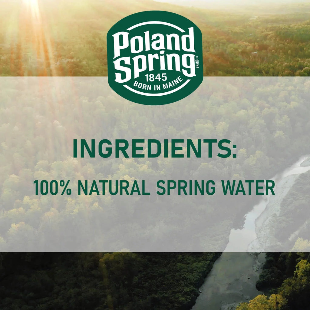 Natural Spring Water, 16.9 Fl Oz, 40 Count Bottles S303259