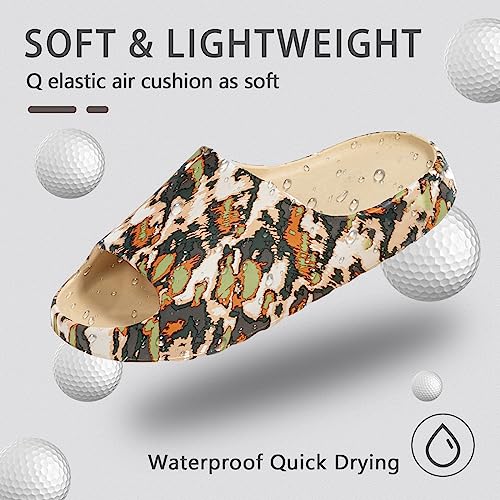 Platform Slides Slippers, Non-Slip Quick Drying Lightweight Shower Shoes W7265