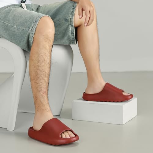 Platform Slides Slippers, Non-Slip Quick Drying Lightweight Shower Shoes W7265