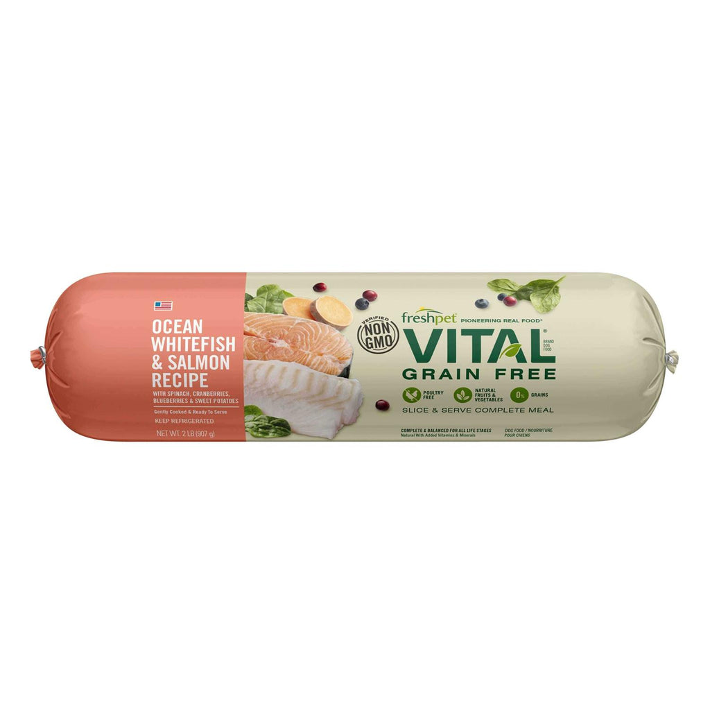 Freshpet Vital Grain Free Salmon &amp; Ocean Whitefish Fresh Dog Food - Pet Supplies online store